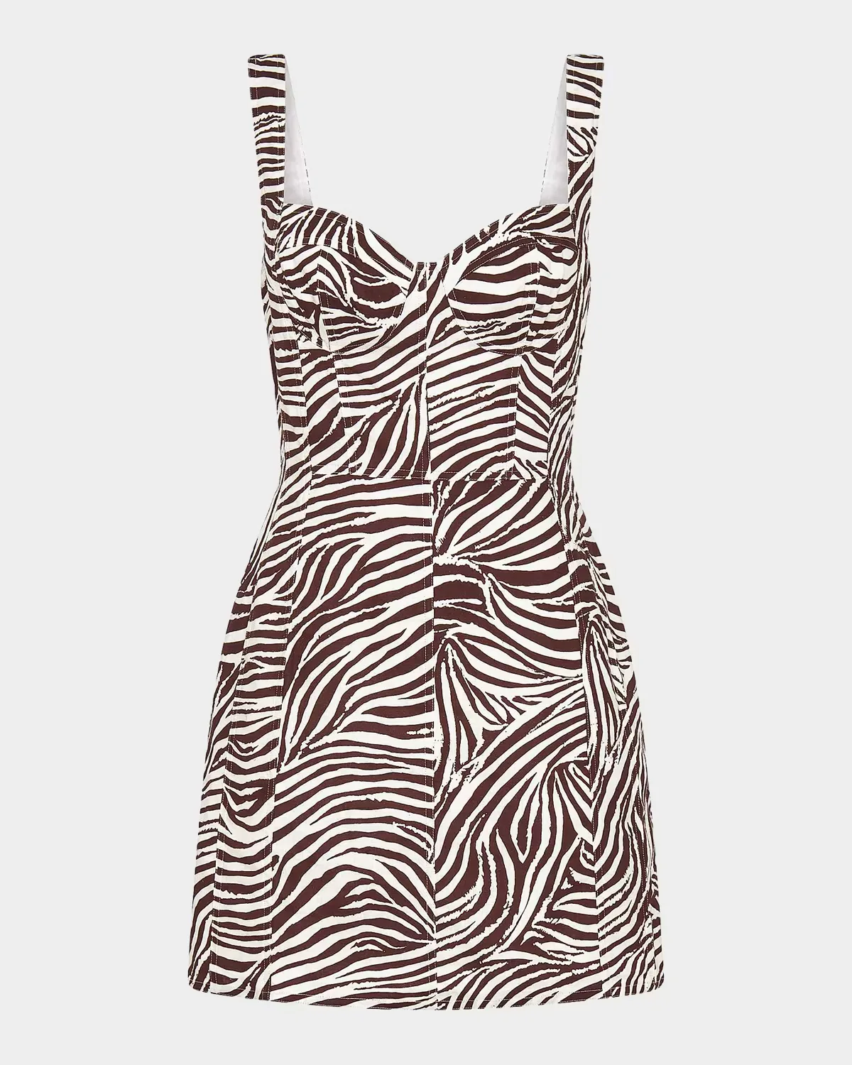 Alina Printed Linen-Blend A-Line Mini Dress by NICHOLAS
