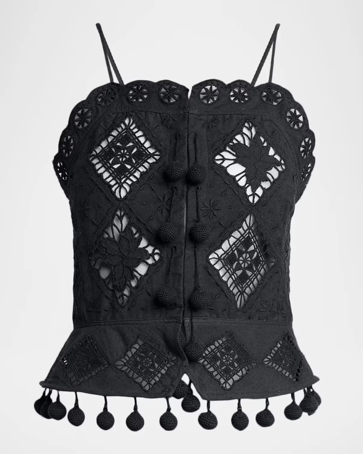 Nelssy Broderie Anglaise Sleeveless Top by Isabel Marant