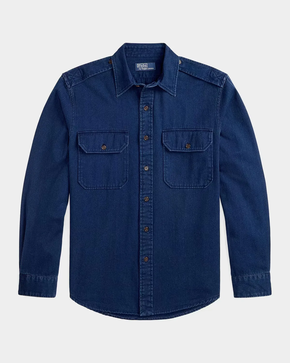 Cotton Denim Button-Front Shirt by Polo Ralph Lauren