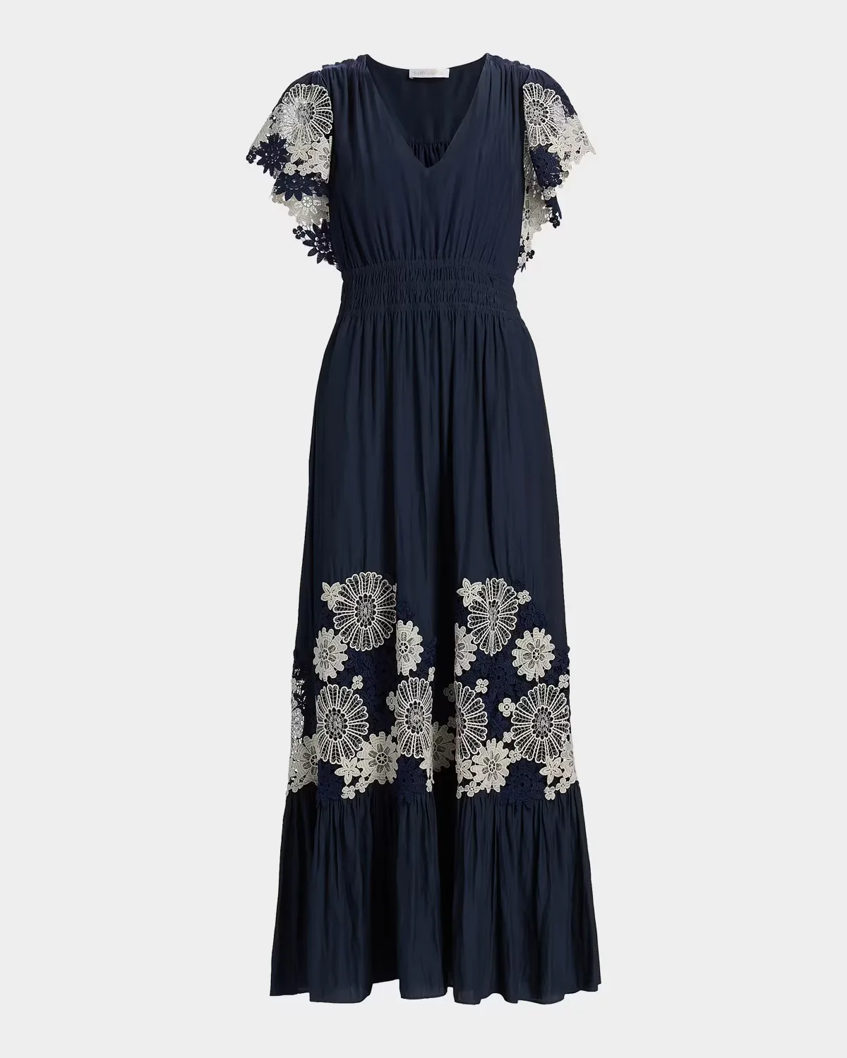 Georgie Crochet Lace Midi-Dress
