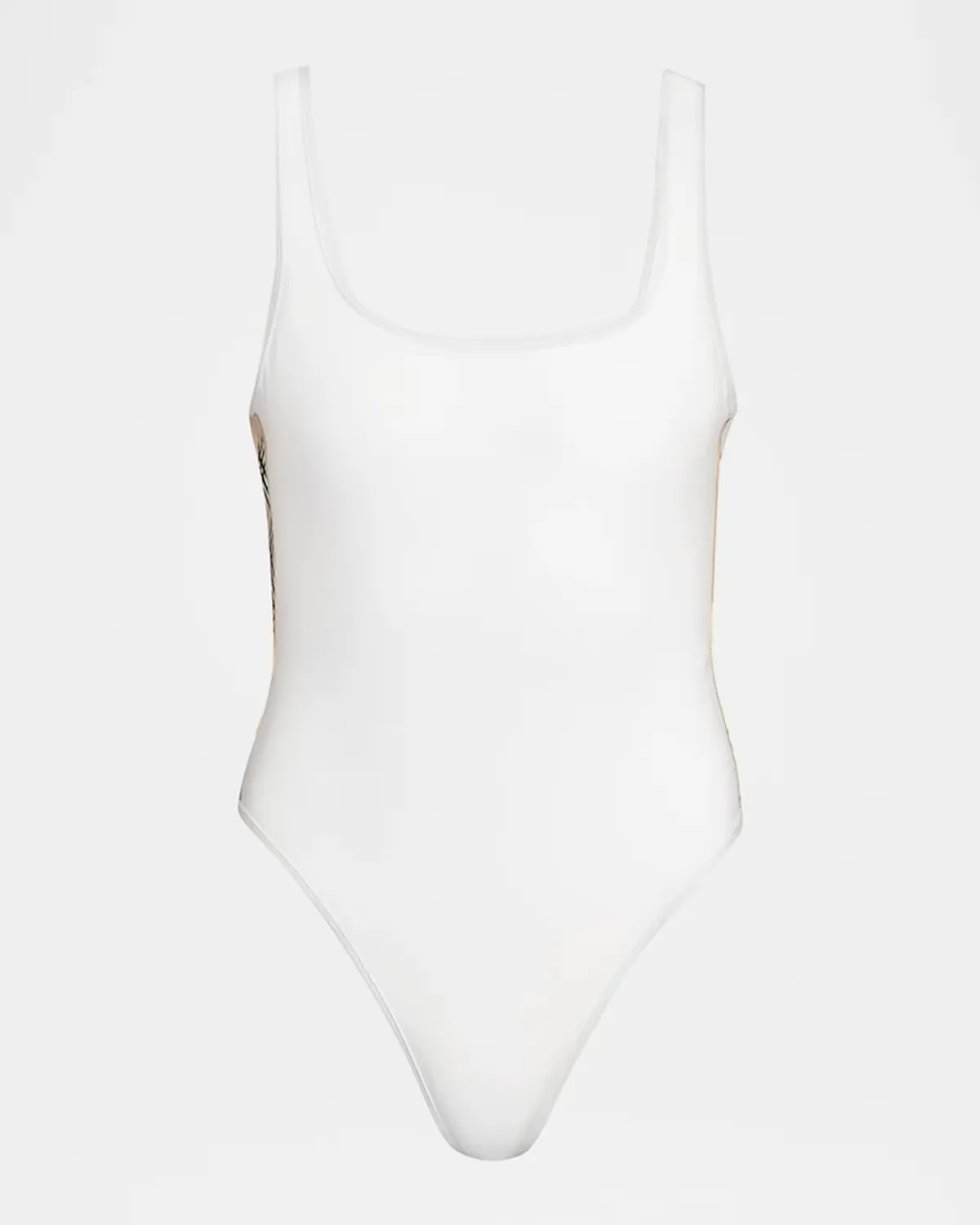 Sorcha Check Trim One-Piece Swimsuit by Burberry