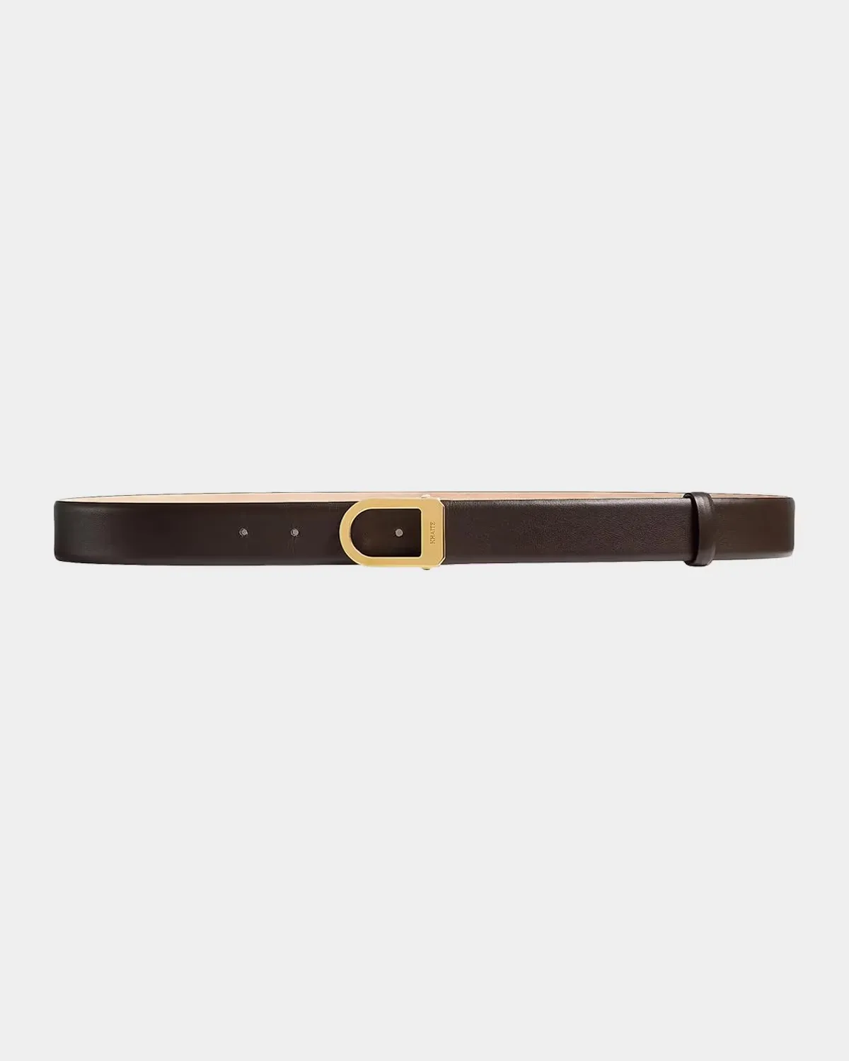 Leather Saddle Belt by Khaite