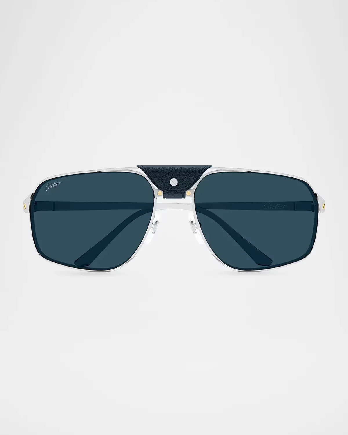 CT0651S Santos Classic Metal Pilot Sunglasses by Cartier's