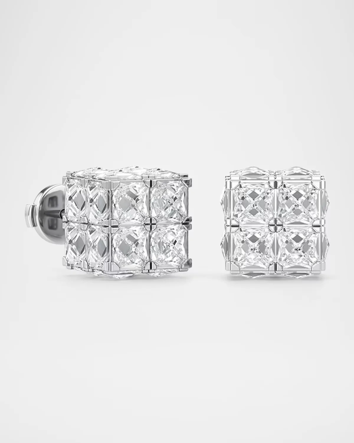 Armor Cube Lab-Grown Diamond Stud Earrings by Unsaid