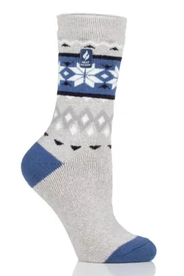 Lite Melissa Fairisle Crew Sock by Heat Holders