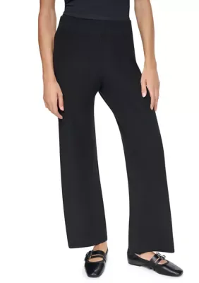 Wide Leg Sweater Athletic Pants by DKNY