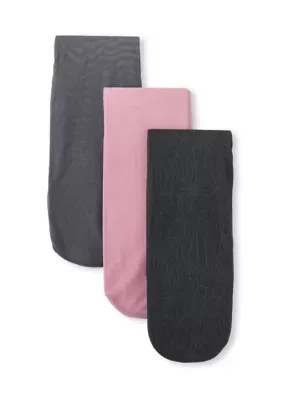 3-Pack Sheer Mix Holiday Dress Crew Socks by Calvin Klein