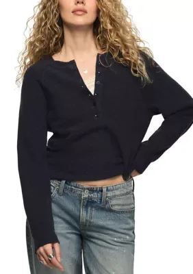Cloud Soft Henley Sweater