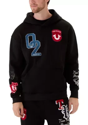 Logo Patch Pullover Hoodie by True Religion