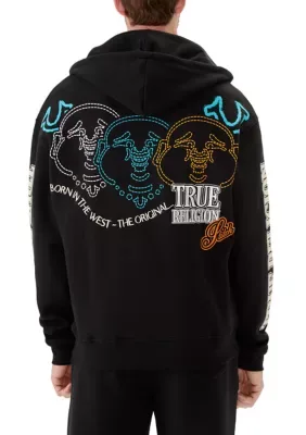 Southwest Logo Zip Hoodie by True Religion