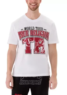 Arched Buddha Logo Short Sleeve T-Shirt by True Religion