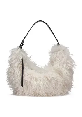 Ranna Small Faux Fur Hobo Bag by DKNY