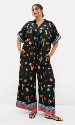 Selena La Mont Print Pant by City Chic