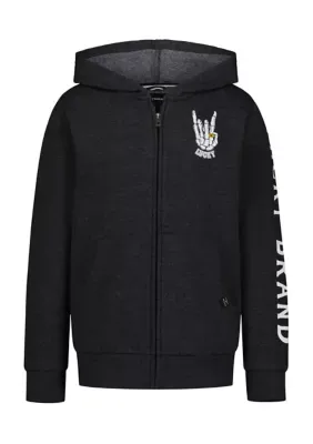 Skelly Hand Zip Hoodie by Lucky Brand