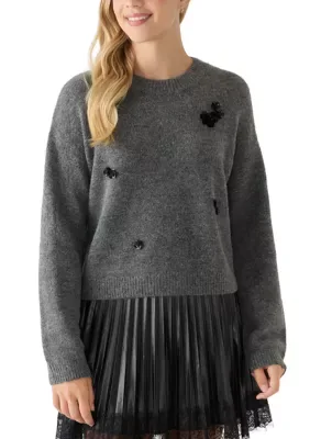 Crew Neck Pullover Sweater by A Byer