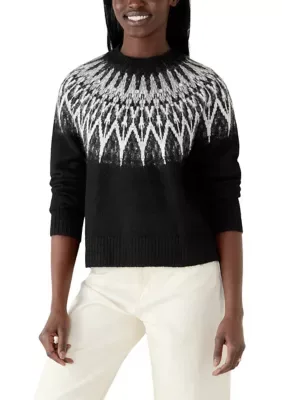 Long Sleeve Fair Isle Sweater by A Byer