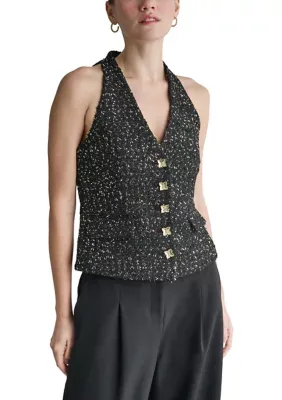 Button Front Vest by BCBG