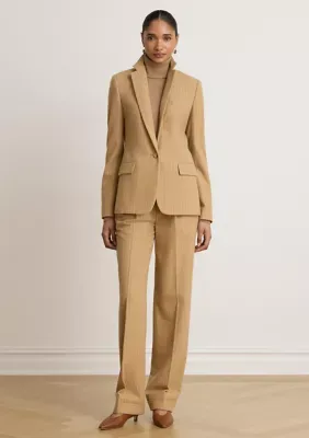 Lauren Ralph Lauren Pinstripe Wool-Blend Twill Blazer by Ralph Lauren