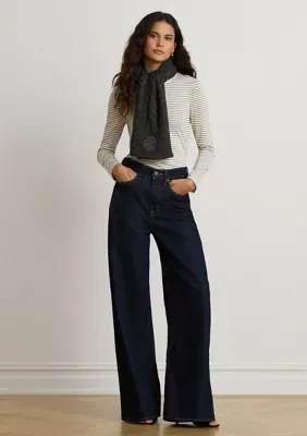 Lauren Ralph Lauren Striped Cotton-Blend Long-Sleeve Tee by Ralph Lauren