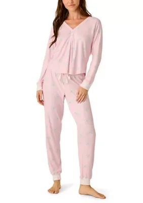 Long Sleeve Henley Jogger Set