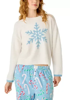 Long Sleeve Snowflake Sweatshirt by PJ Salvage