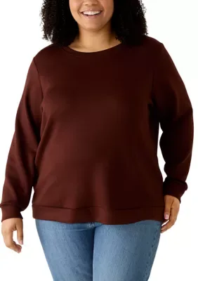Long Sleeve Freeflow Crew Neck Sweatshirt by Kim Rogers