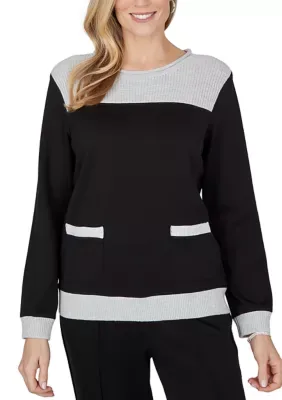 Weekend Warrior Colorblock Top by Alfred Dunner