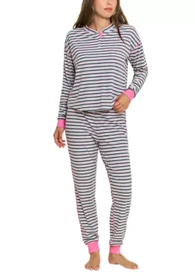 Cuddle Crew Long Henley Set
