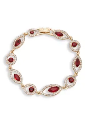 Crystal Pave Keystone Flex Bracelet