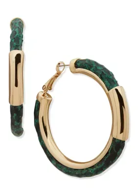 Snake Hoop Earrings by Nine West
