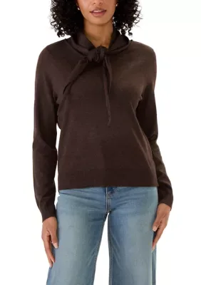Long Sleeve Tie Neck Top by Zac & Rachel