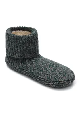 Marl Sherpa Lined Bootie Gripper Slippers by Bombas
