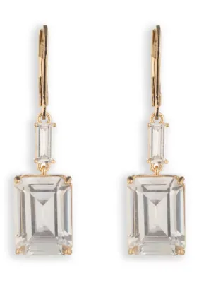 Lauren Ralph Lauren Cubic Zirconia Double Drop Earrings