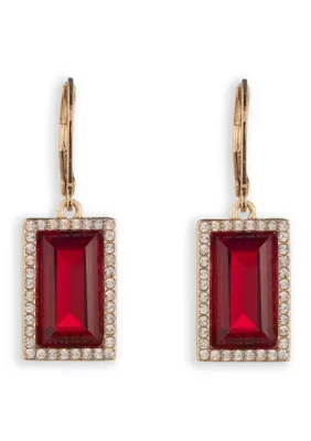 Lauren Ralph Lauren Siam Pav Baguette Drop Earrings