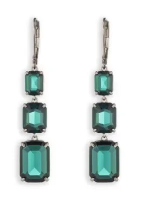 Lauren Ralph Lauren Emerald Triple Drop Earrings