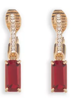 Lauren Ralph Lauren Siam Hoop Drop EZ Comfort Clip Earrings