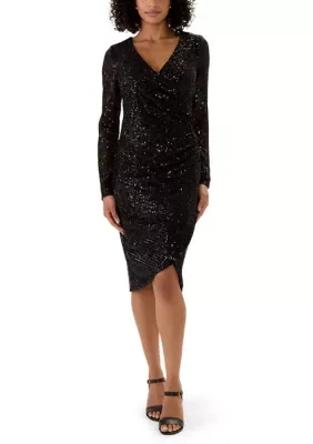 Long Sequin Frances Shirtdress by Love by Design