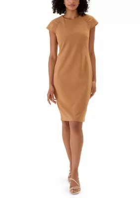 Cap Sleeve Sheath Dress by Calvin Klein