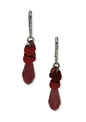 Sequin Disc Stone Drop Earrings by Lonna & Lilly