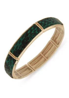 Snake Print Stretch Bracelet