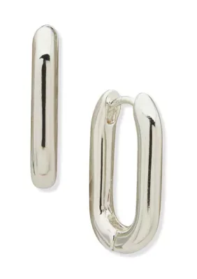 Hardware Huggie Earrings by Nine West
