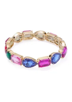 Mix Stone Colorful Stretch Bracelet