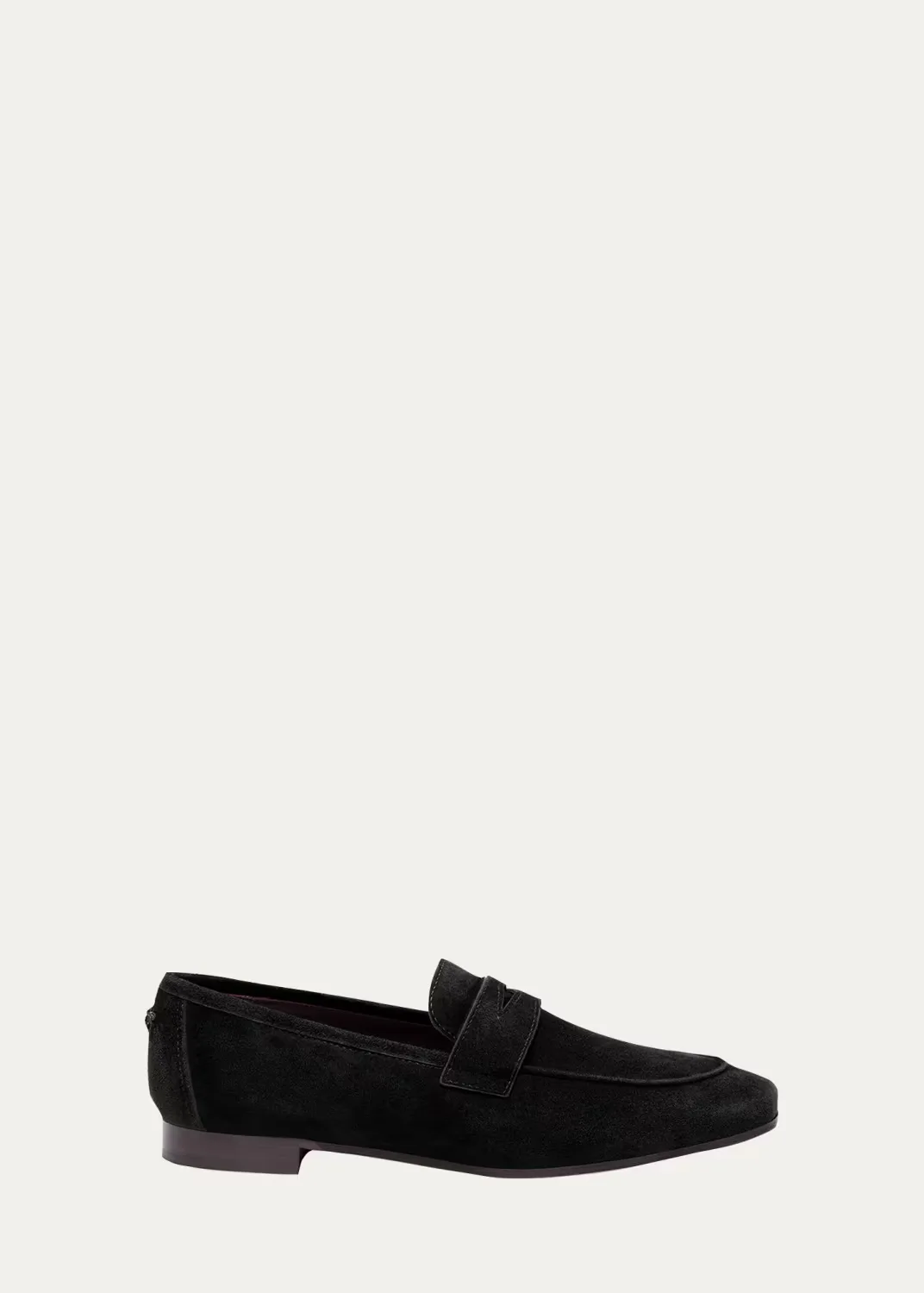 Suede Slip-On Penny Loafer by Bougeotte