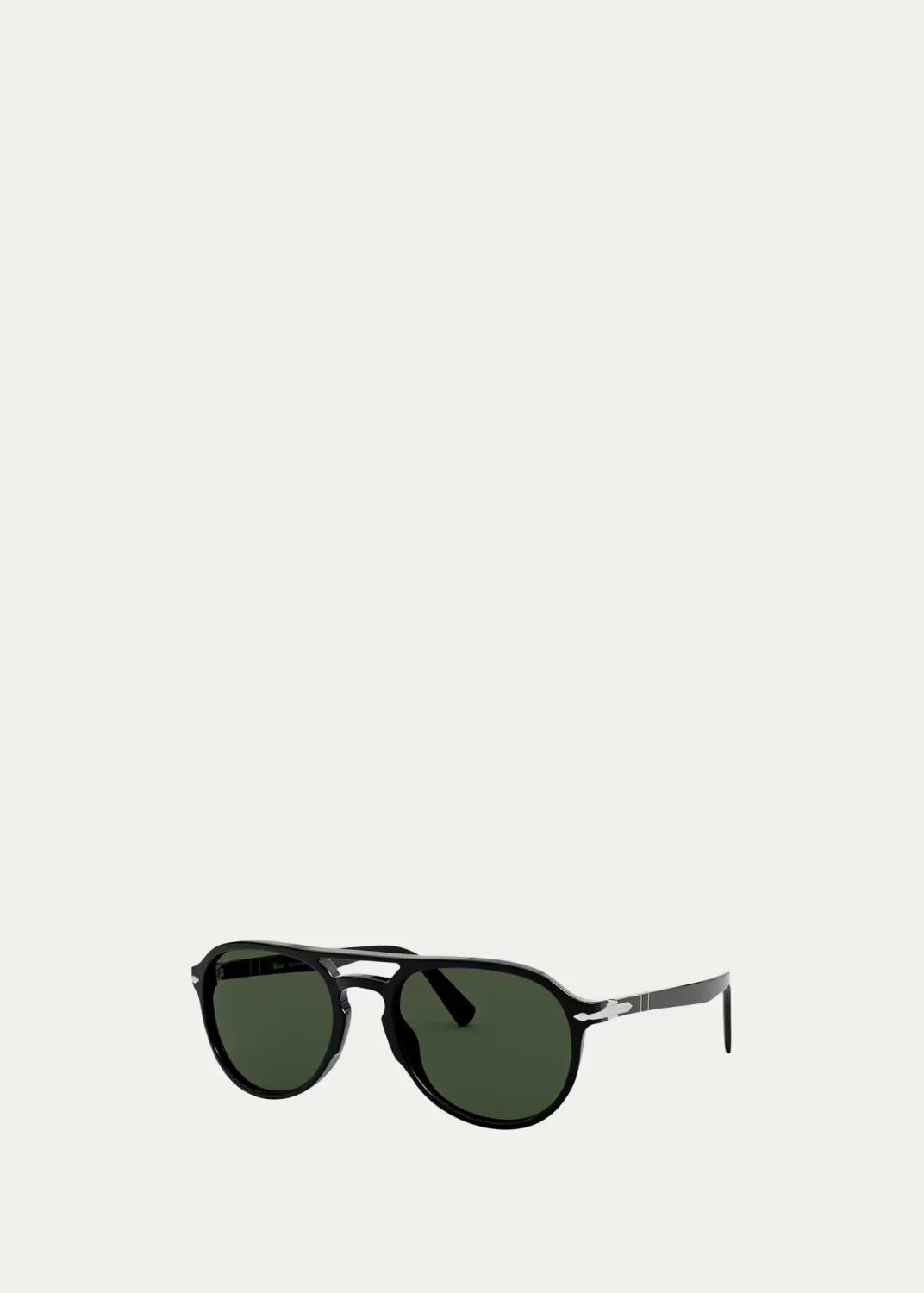 55mm Double-Bridge Acetate Aviator Sunglasses