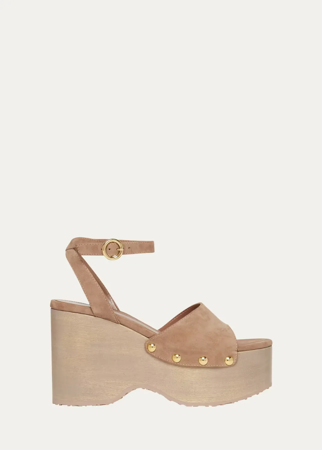 Suede Ankle-Strap Platform Sandals by Gianvito Rossi