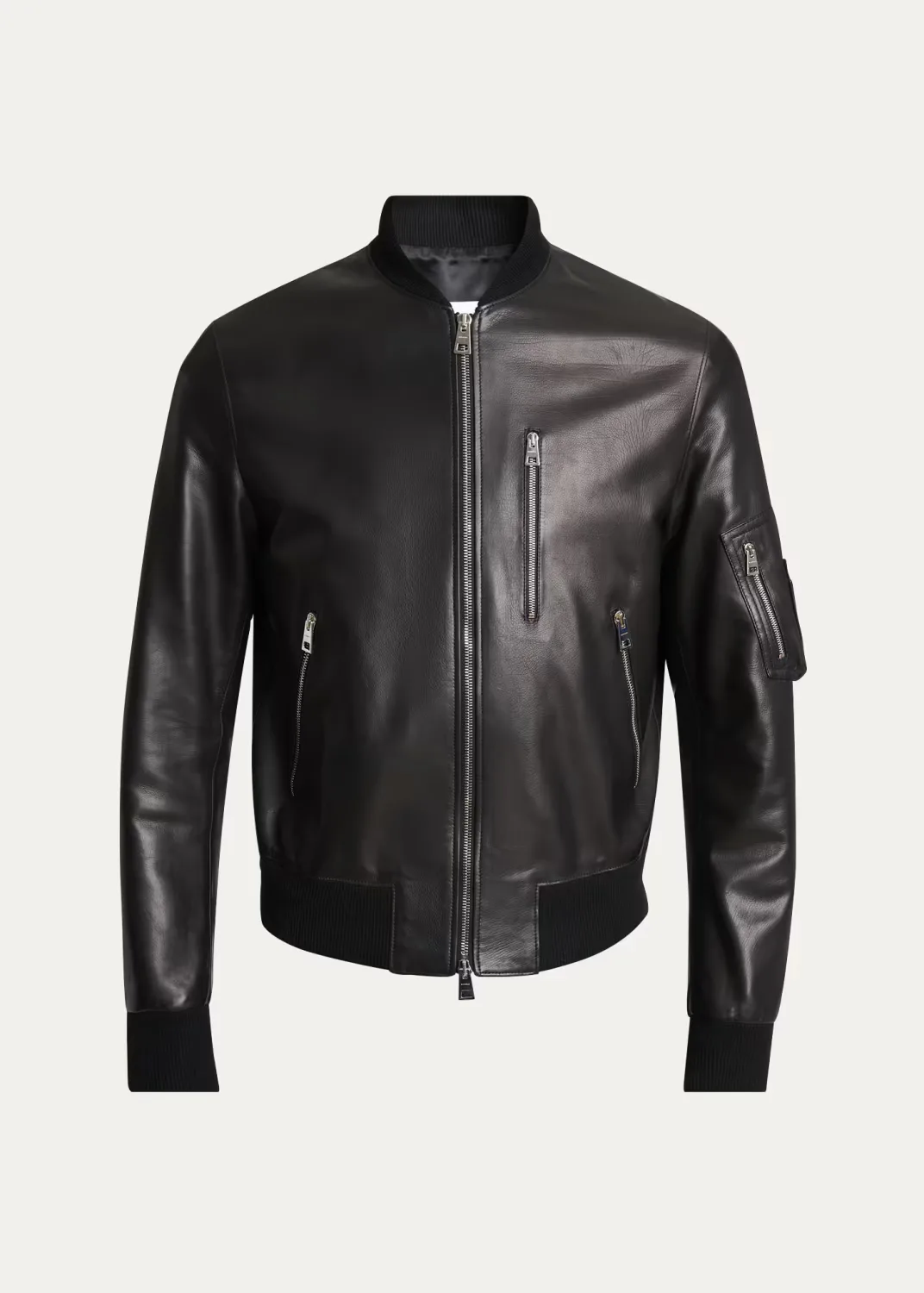 Leather Shrunken Jacket