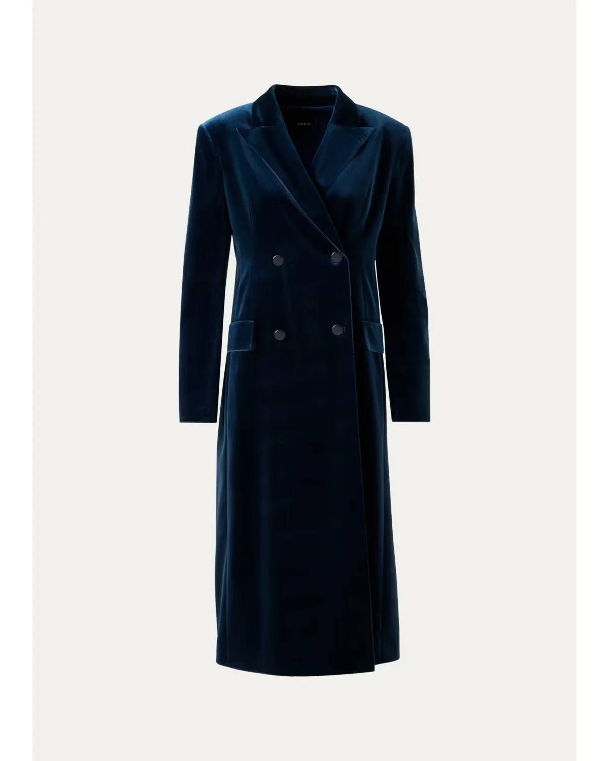 Edine Double-Breasted Long Velvet Coat by Akris