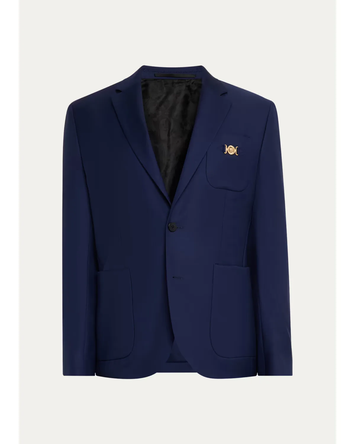 Wool Single-Breasted Blazer by Versace