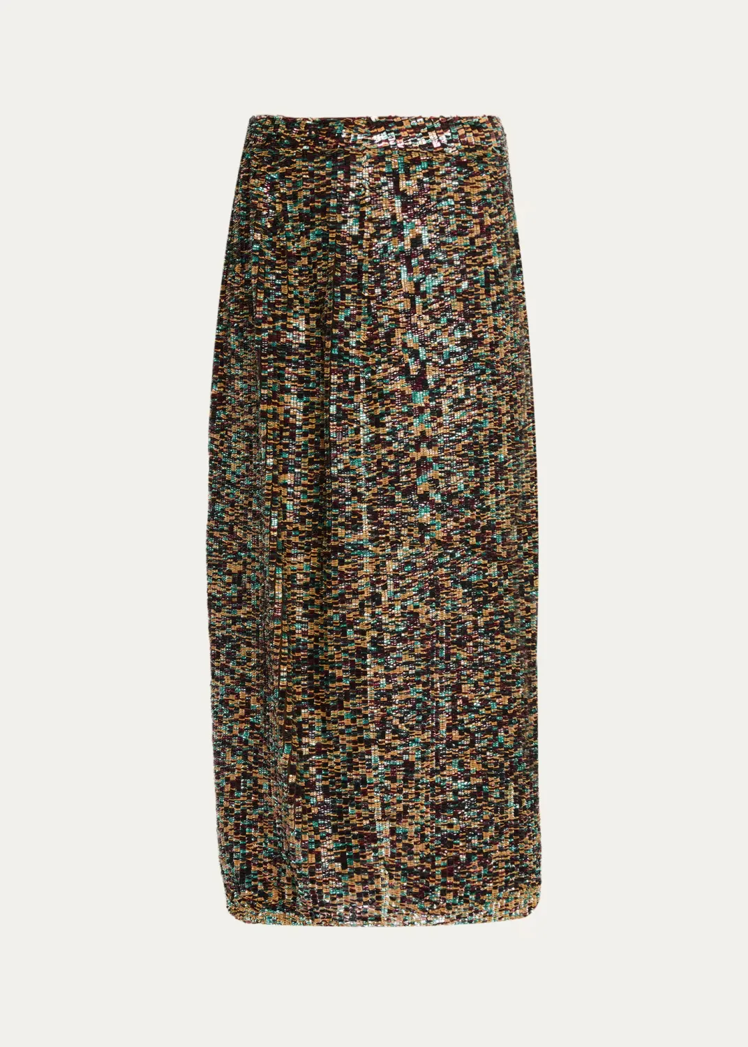 Sylkie Sequined Midi Skirt