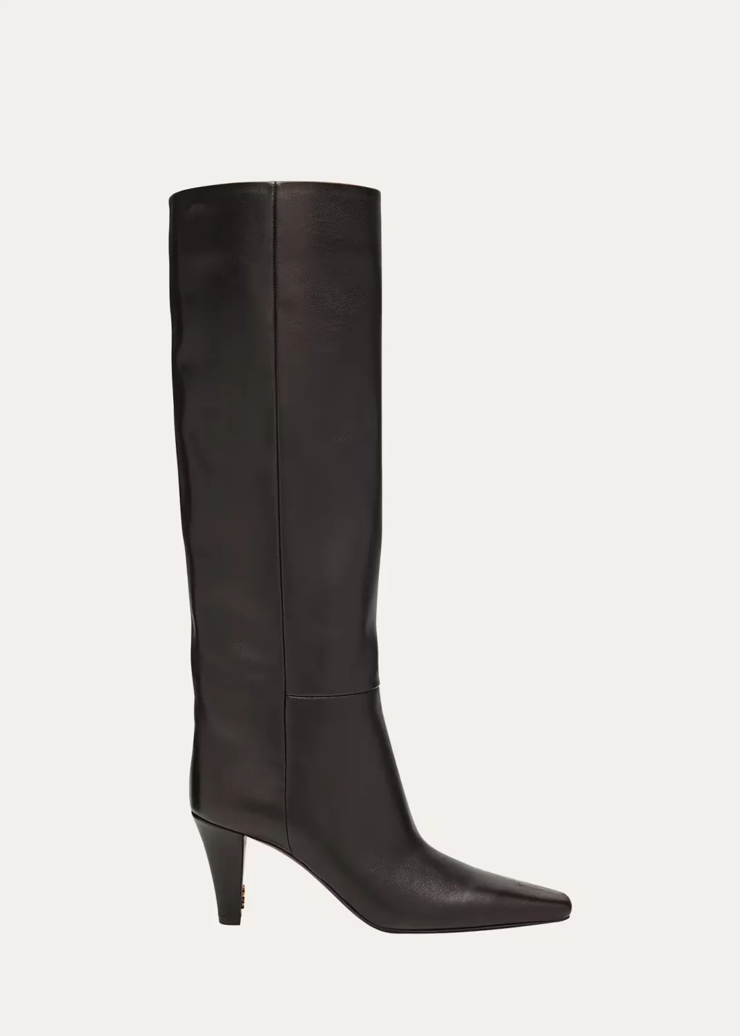 Jill Smooth Leather Knee-High Boots by Saint Laurent